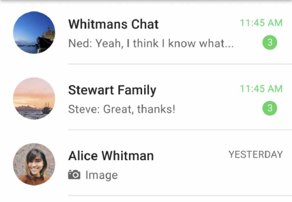 Acompanhar novas mensagens no WhatsApp e iMessages